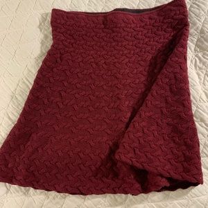 Knit circle skirt
